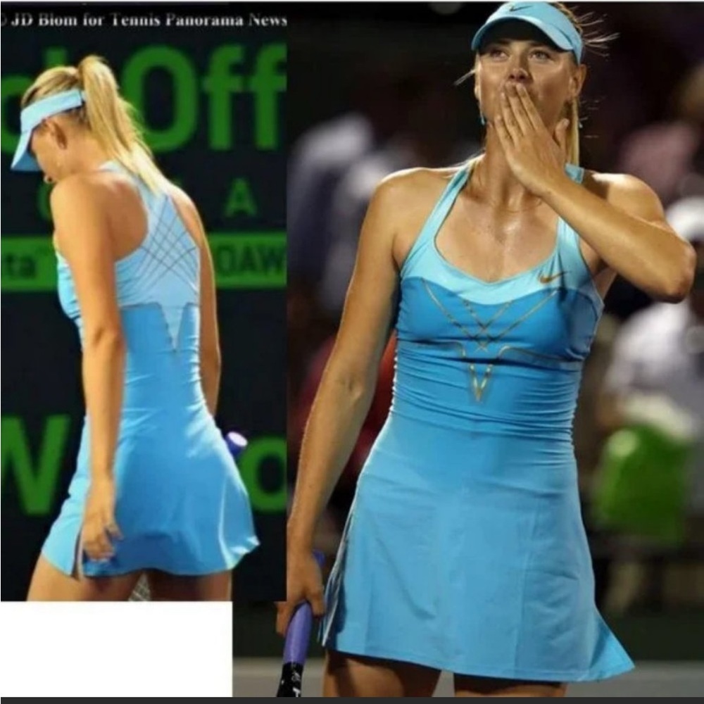 Blue Nike Tennis Dress Maria Sharapova